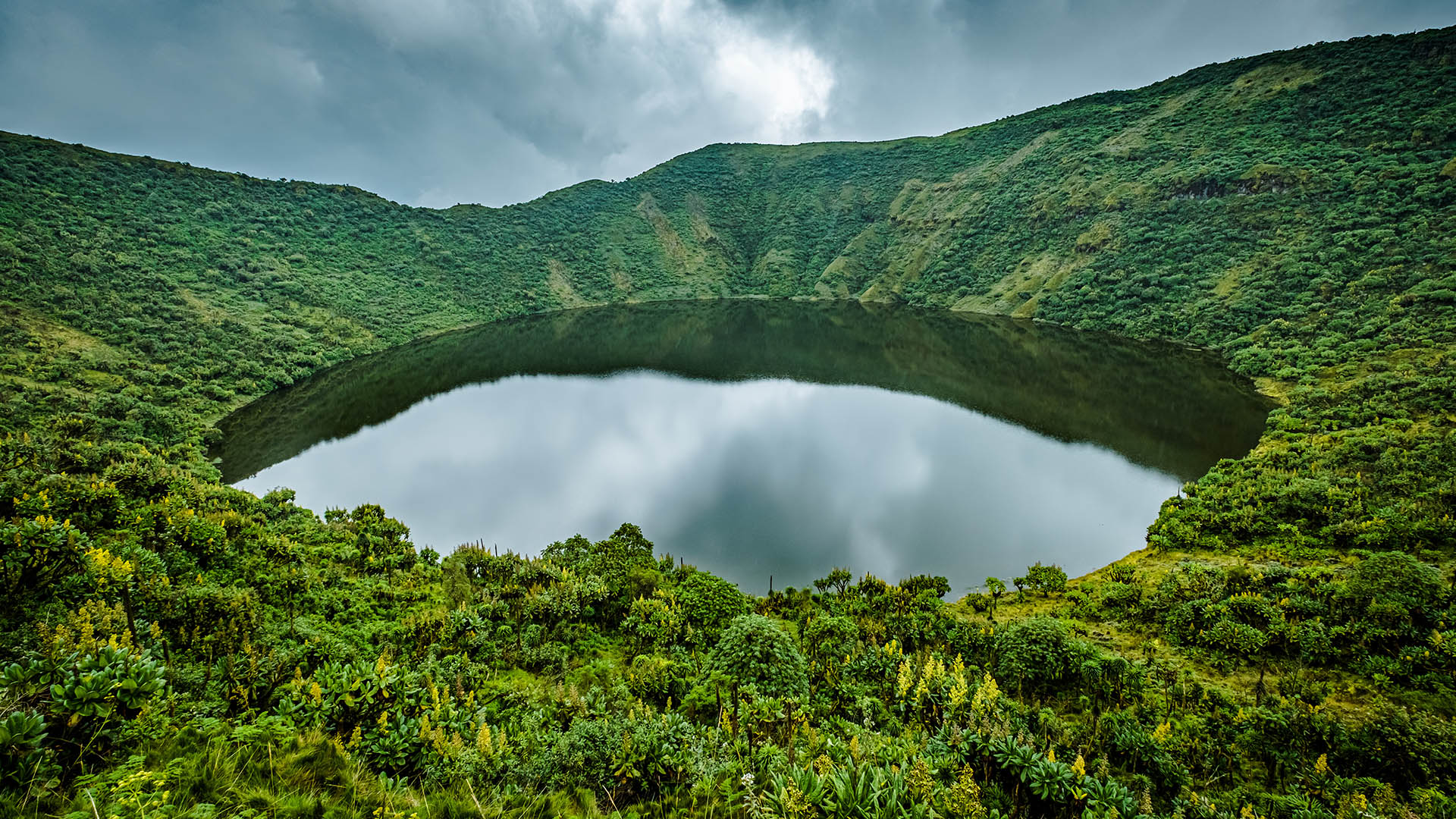 Mount Bisoke Crater lake